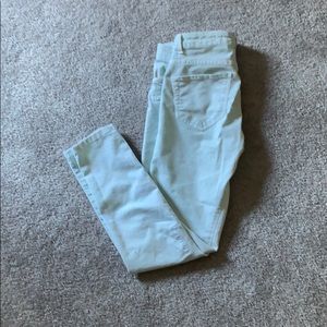 Zara Women Mint Skinny Jeans 27” inseam
